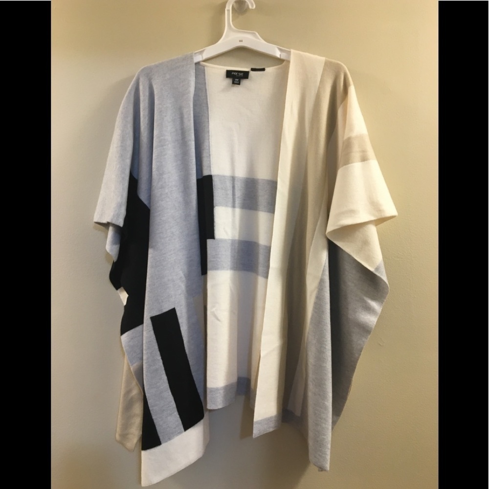NWOT Per Se Wrap in Colorblock Stripe T.